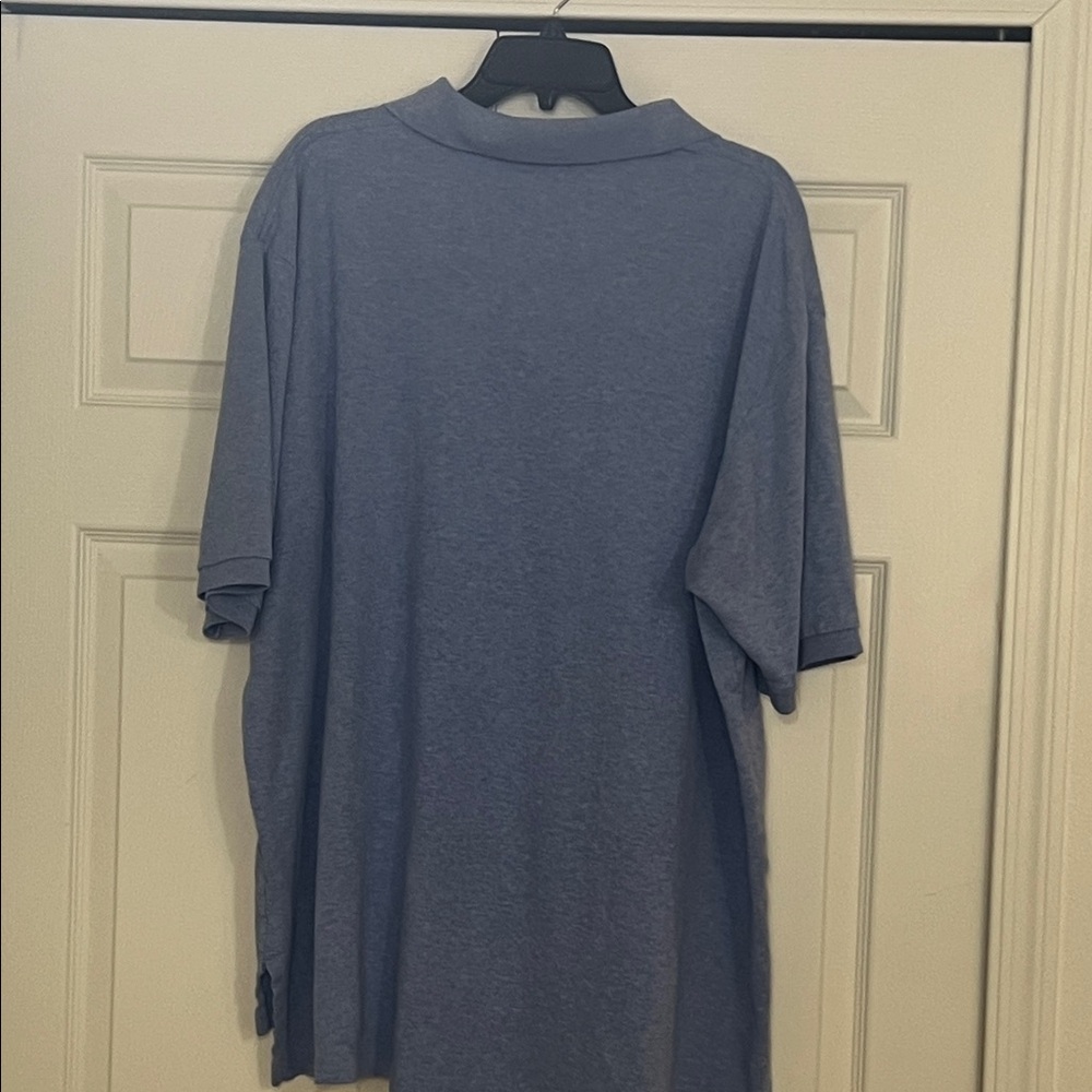 Polo by Ralph Lauren Men's Heather Blue Polo Shirt - Picture 5 of 5